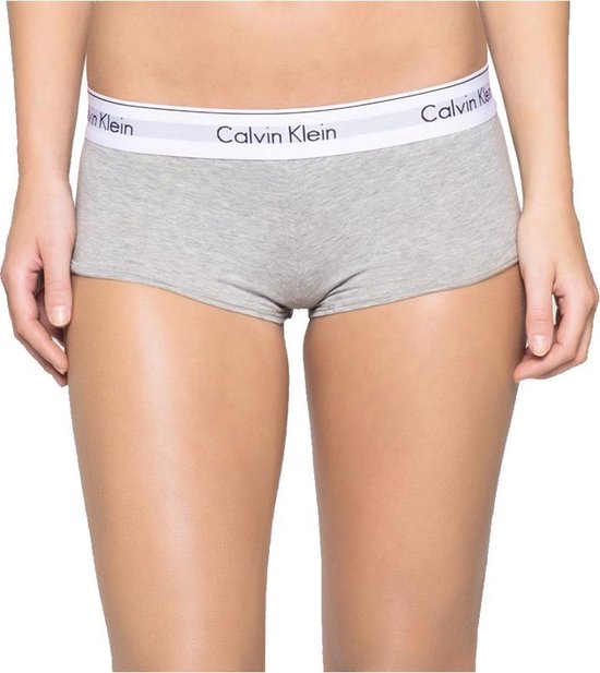 Calvin Klein dames Modern Cotton hipster slip, boyshort, grijs - Gratis  verzending en retour