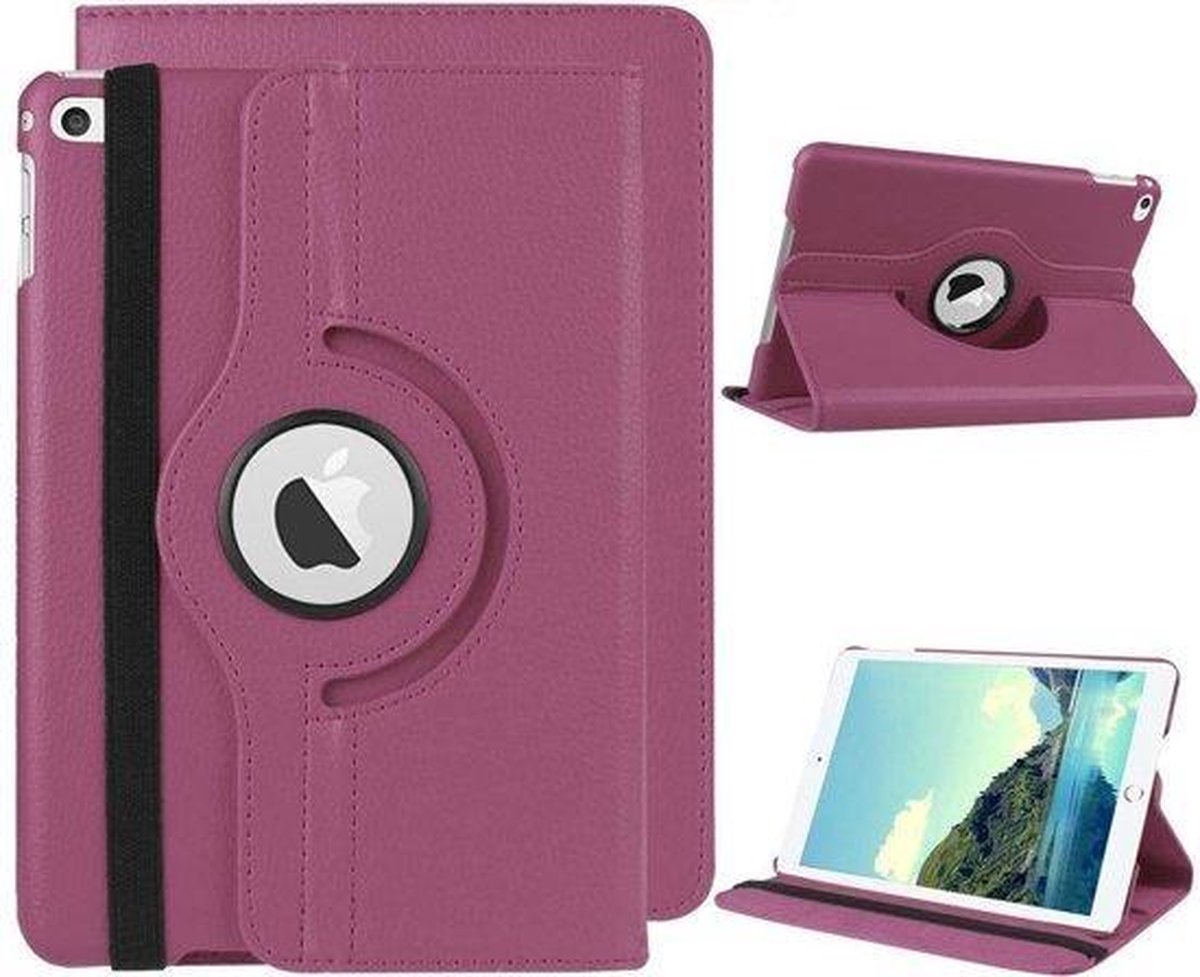 Xssive Tablet Hoes Case Cover voor Apple iPad Mini 5 (2019) - 360° draaibaar - Paars