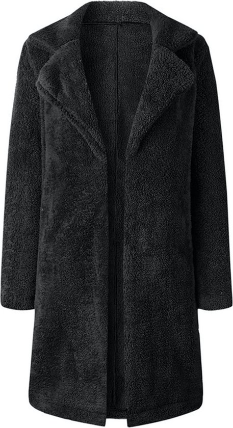 zwart lang damesvest