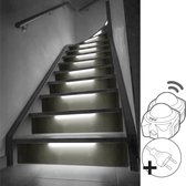 Trapverlichting Led strip Helder Wit – Complete set met sensoren 50 CM 13 treden