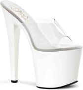 Pleaser Muiltjes -35 Shoes- TABOO-701 Paaldans schoenen Wit