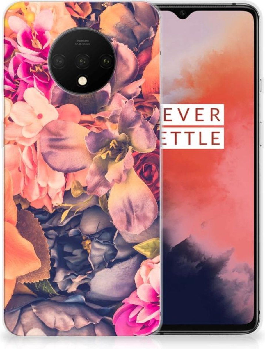 TPU Hoesje voor OnePlus 7T TPU Case Bosje Bloemen