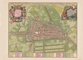 Poster Historische Oude Kaart Utrecht - Stadsplattegrond - 1695 - Large 50x70 cm
