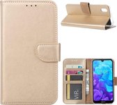 Xssive Hoesje voor Huawei Y5 2019 - Book Case - Goud