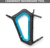 Multi Snowboard tool blauw - Ski Carabiner - Wintersport gereedschapsetje - Karabijnhaak - Off piste - Freerider - Frysteel tools - Gereedschap wintersport