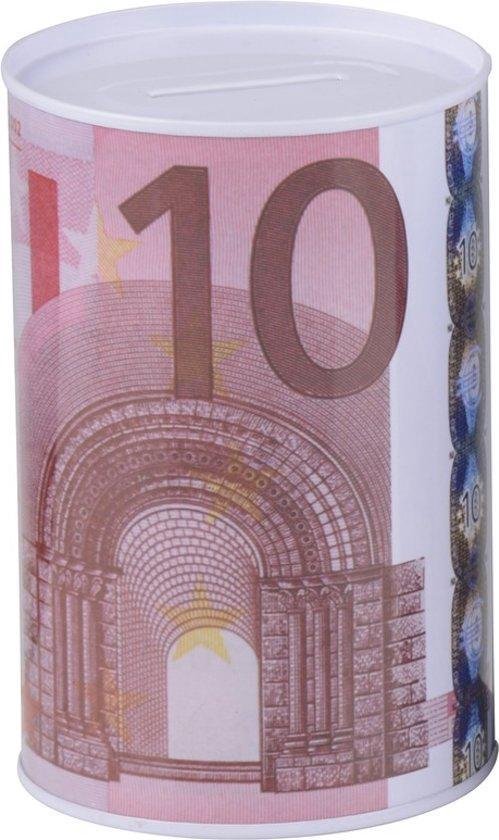 SP10S | Spaarpot 10 euro biljet 8,5 x 12 cm blikken/metalen | bol.com