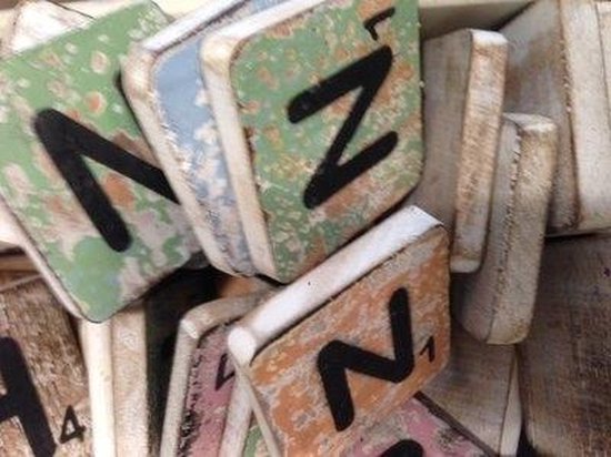 Thils Living houten letters & tekens Scrabble Letter N