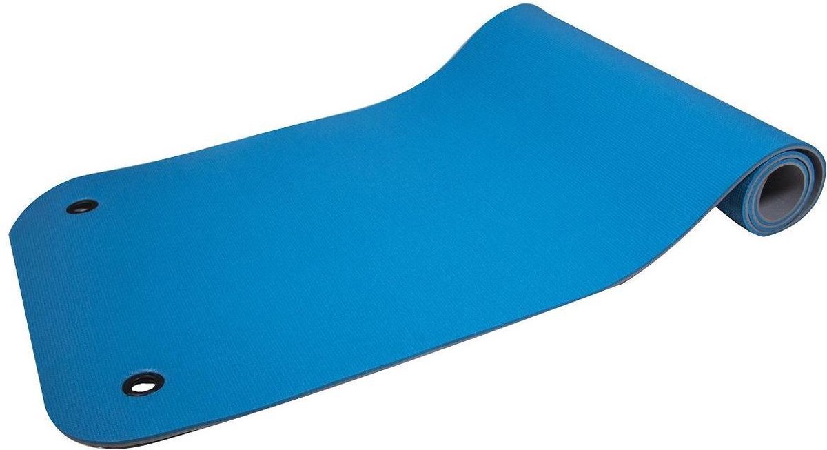 Reha Fit Fitnessmat - Yogamat - 180 x 65 x 0,8 cm - Turquoise/Grijs