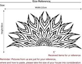 3D Sticker Decoratie New Arrival Lotus Meditation India Buddha God OM Symnol Namaste Mandala Yoga Art Wall Sticker Vinyl Interio Bed Room Home Decor - YQT013 / 58x115cm