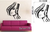 3D Sticker Decoratie Nagelsalon Vinyl Muurtattoo Nagels & Schoonheidssalon Vernis Polish Manicure Muursticker Schoonheidssalon Nagel Bar Raamdecoratie - Salon79 / Small