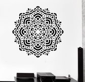3D Sticker Decoratie 56X56cm Yoga Mandala Om Vinyl Wall Stickers Indian Buddha Wall Decal Big Flower Wall Bedroom Mural Wallpaper D333