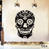 3D Sticker Decoratie Mexicaanse Suiker Schedel kantoor stickers dia de los muertos Vinyl Muursticker sticker adesivo de parede Home Decor muurschildering muurtattoo - SS 4