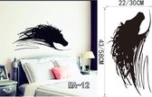3D Sticker Decoratie Springend paard Muurtattoo-Paard Sticker-Stijlvol Vinyl Muurtattoo Art Kinderen, Meisjes Kamer Muursticker Interieur - MA12 / S