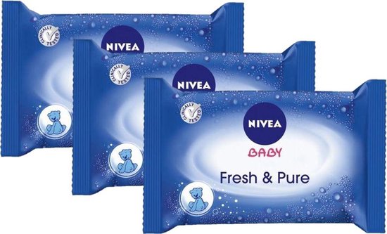 Nivea Baby Fresh & Pure - billendoekjes - 3 x 63 doekjes | bol.com
