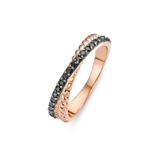 Velini jewels -R6221BLW-62 -Ring -925 Zilver rosé -Gekleurde Cubic Zirkonia