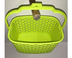 Wasknijpermandje kunststof groen