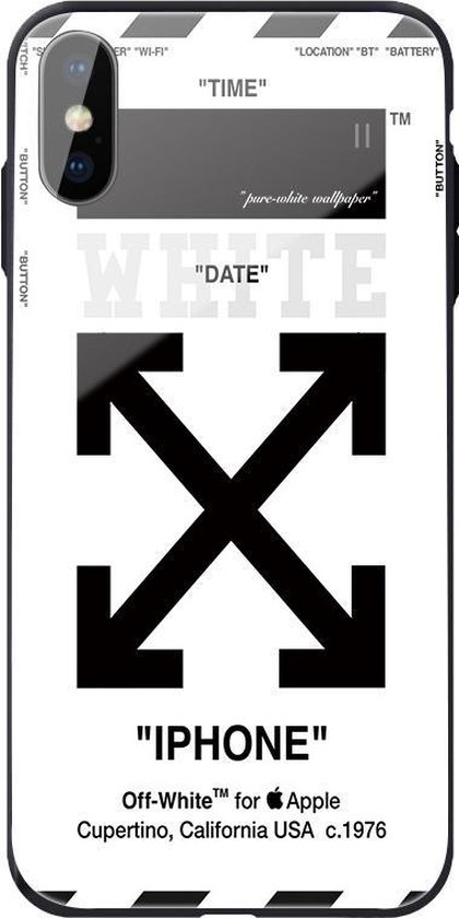 Raak verstrikt veiling vegetarisch iPhone X / XS (10) Case Cover - Bescherm hoes - Off-White - Wit - Geschikt  voor Apple... | bol.com