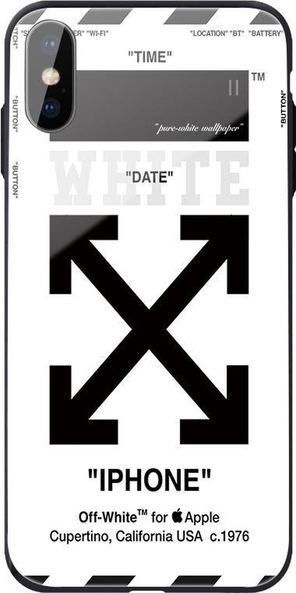 løber tør afskaffe At tilpasse sig iPhone X / XS (10) Case Cover - Bescherm hoes - Off-White - Wit - Geschikt  voor Apple... | bol.com