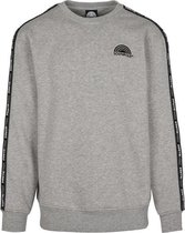 Heren Sweater Southpole Logo Tape Crewneck grijs