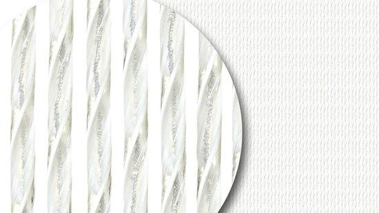 Vliegengordijnenexpert Bali - Vliegengordijn - 100x240 cm - Transparant Zilver