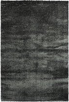 Ikado  Hoogpolig tapijt antraciet luxe 40 mm  80 x 150 cm