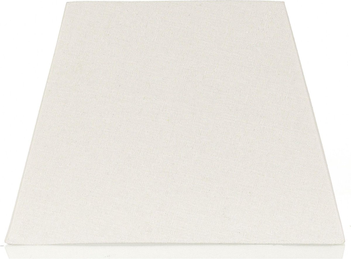 Luxe gebroken witte Lampenkap - 20 x 20 cm - Textiel - vierkant - verlichting - lamp onderdelen - wonen - tafellamp