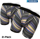 Embrator 2-pack mannen Boxershort overall print maat M