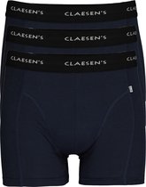 Claesen's Basics boxers (3-pack) - heren boxers lang - blauw - Maat: M