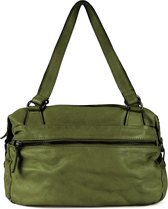 DSTRCT Harrington Road Leren Handtas / Schoudertas - Groen