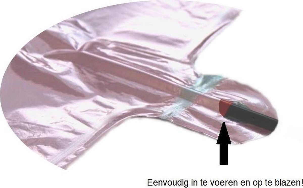 Folie Ballon Cijfer 1 Jaar Cijferballon Feest Versiering Folieballon Verjaardag Versiering Roze XL 86Cm Met Rietje — afbeelding 3
