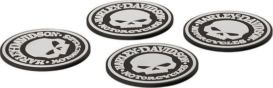 Harley-Davidson Skull Onderzetter Set (4) | bol