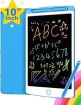 NINN LCD Tekenbord Blauw - Tekentablet kinderen - 10 inch kleurrijke digitale display - Elektronische grafische draagbaar tablet met geheugenslot - Tekentablets