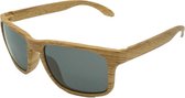 4goodz Ibiza grey - houtlook wayfarer zonnebril  - grijs - Uv400