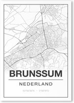 Poster/plattegrond BRUNSSUM - 30x40cm