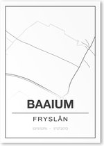 Poster/plattegrond BAAIUM - A4