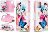 Apple Iphone 11 Pro Bookcase hoesje bloemen/vlinders