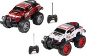 Eddy Toys Monster Truck Toyota - op afstand bestuurbaar - rood/ wit