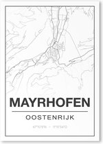 Poster/plattegrond MAYRHOFEN - 30x40cm