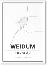 Poster/plattegrond WEIDUM - 30x40cm