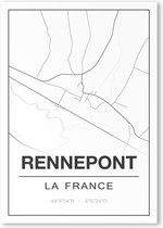 Poster/plattegrond RENNEPONT - A4
