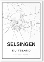 Poster/plattegrond SELSINGEN - 30x40cm