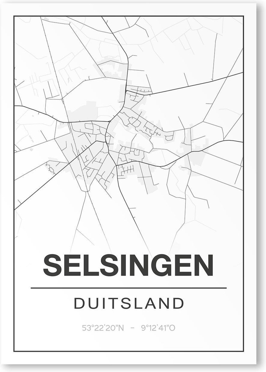 Poster/plattegrond SELSINGEN - 30x40cm