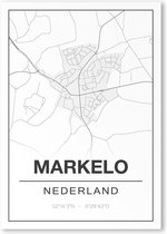Poster/plattegrond MARKELO - A4