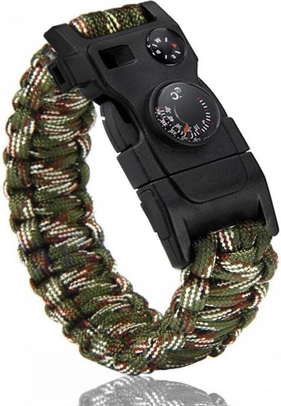 15 in 1 Paracord Survival Armband - Camouflage - Handige & Comfortabele  Reisgadget met... | bol.com