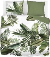 Snoozing Palm Leaves - Housse de couette - Lits jumeaux - 240x200 / 220 cm + 2 taies d'oreiller 60x70 cm - Vert