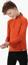 Regatta - Berley Langemouw Kinder Poloshirt - Rusty Orange - Maat 116