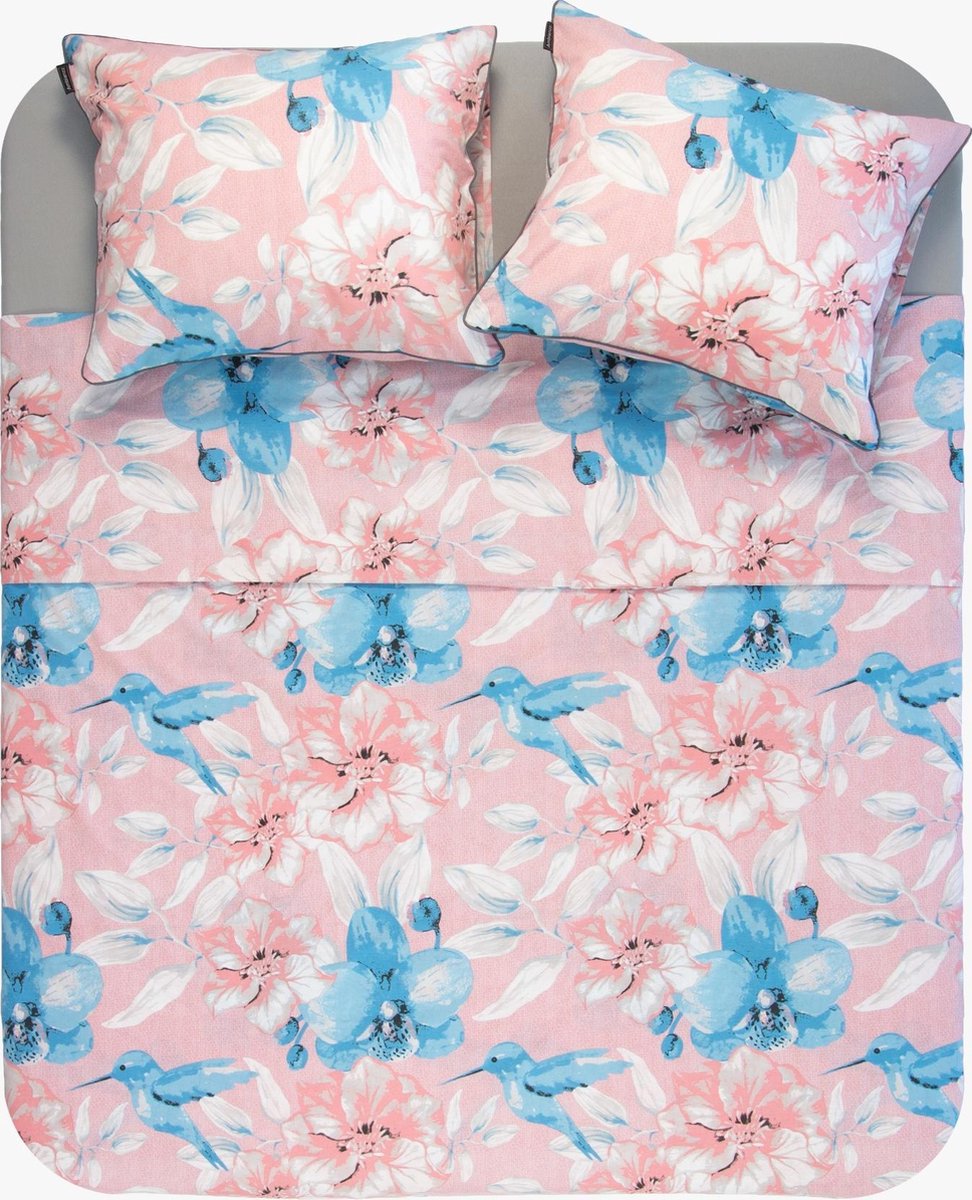 Ambianzz - Hummingbird - Dekbedovertrek - Katoen - Lits-jumeaux - 240x200/220 cm - Roze