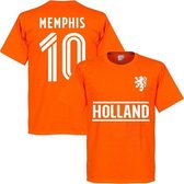 Nederlands Elftal Memphis Team T-Shirt - Oranje - M