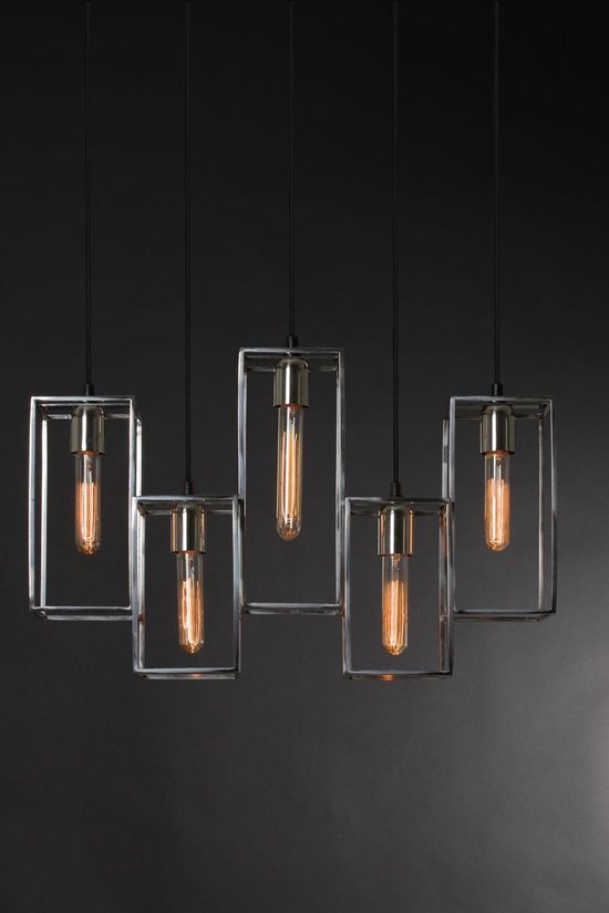 Light & Living MARLEY Hanglamp nikkel 5L