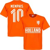 Nederlands Elftal Memphis Team T-Shirt - Oranje - S